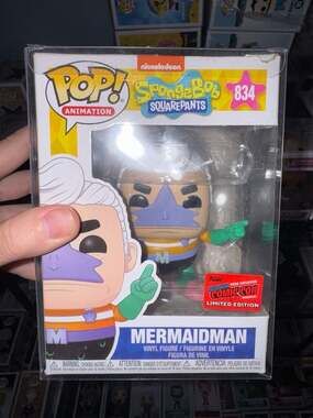 Funko Pop Animation SpongeBob Mermaidman #834 2020 New York Comic Con Exclusive